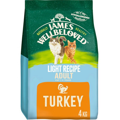 James Wellbeloved Cat Light Adult Turkey 4Kg from B&Q
