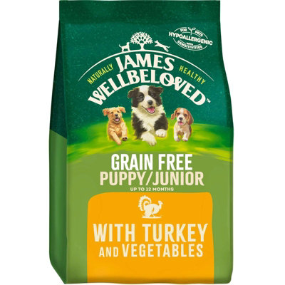 James Wellbeloved Puppy/junior Dog Food Grain Free Turkey & Veg 1.5Kg from B&Q