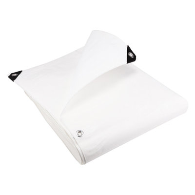 White Heavy Duty Tarpaulin 7M X 9M from B&Q