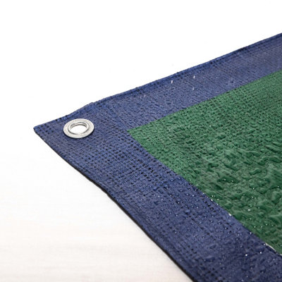 (T2-70) Blue/green 70Gsm Budget Tarp 2.7M X 3.5M (9Ft X 12Ft) from B&Q