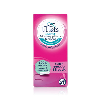 Lil-Lets Non-Applicator Tampons Super x16 Pack of 6 8210498P LIL20698 - Image 4