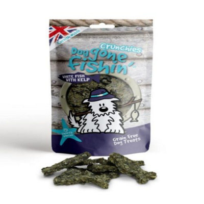 Dog Gone Fishin' White Fish With Kelp Crunchies 75G X 6 from B&Q