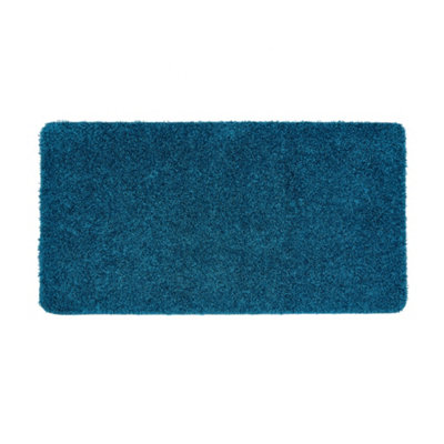 Buddy Bath Teal 67X120Cm Runner Bath Mat from B&Q
