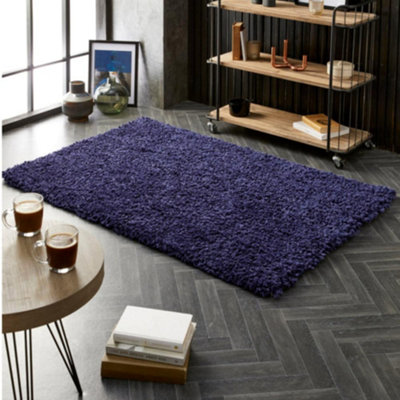 Origins Portland Navy 140X200Cm Rug from B&Q