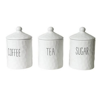 Apollo Dimples Set Of 3 Storage Canisters from B&Q