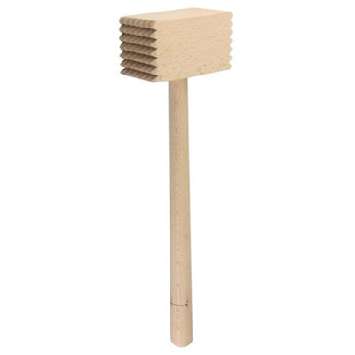 Jazooli Wooden Meat Mallet Steak Food Tenderiser Kitchen Hammer Tool Beef Chicken Pork from B&Q