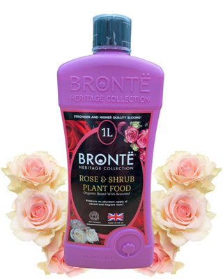 Bronte Heritage Collection Rose And Shrub Plant Food 1L Concentrated Organic Liquid FertiliserSeaweed-Enriched from B&Q
