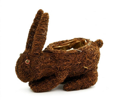 B&Q -  Lbs Horticulture Rabbit Planter With Recyclable Liner Decorative Garden Plant Pot