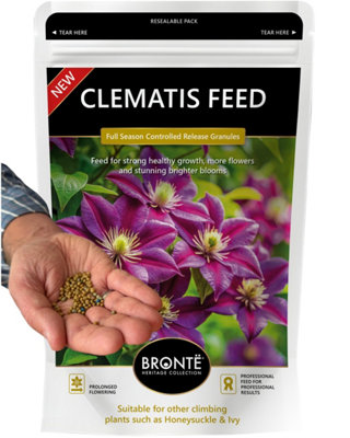 Bronte Heritage Collection 120G Clematis Feed Controlled-Release Fertiliser For HoneysuckleIvy & Other Climbers Granules from B&Q