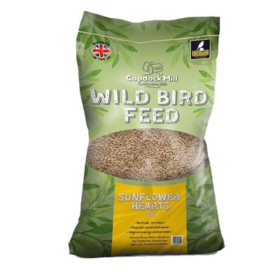 Copdock Mill Sunflower Hearts Bird Food 20Kg Bag For Garden Birds from B&Q