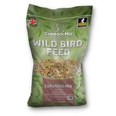 Copdock Mill Wild Bird Seed Superior Mix 12.75 KgAll Year-Round Seeds For Small Garden BirdsWith Black Sunflower And Nyjer from B&Q