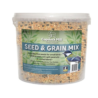 Copdock Mill Wild Bird Seed And Grain Mix 3.8Kg Tub from B&Q