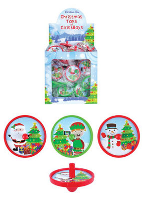 Single Christmas Spinning Top 4Cm from B&Q