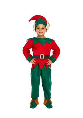 Child's Christmas Elf Fancy Dress Costume 4-6 Year Olds from B&Q
