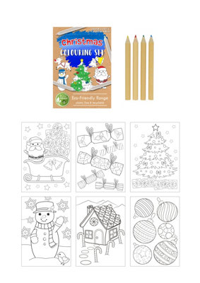 Eco-Friendly Mini Christmas Colouring Set from B&Q