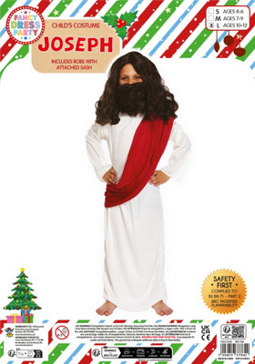 Child Joseph Christmas Nativity Fancy Dress Costume 10-12 Year Olds from B&Q