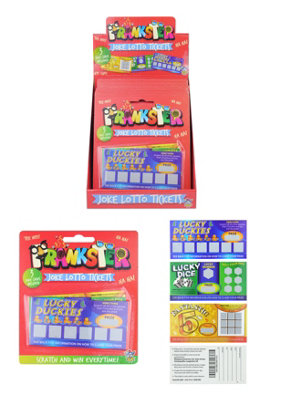 Prankster Christmas Fun Joke Lottery Tickets from B&Q