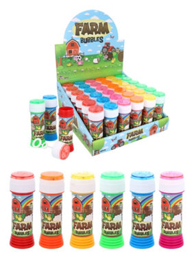 Henbrandt Pack Of 12 Farm Animal Bubble Tubs With Wand (50Ml) from B&Q