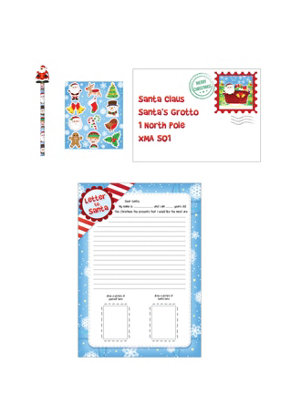 Henbrandt Christmas Letter To Santa 5Pc Set from B&Q