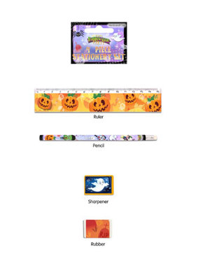 Henbrandt 4 Piece Halloween Stationery Set from B&Q