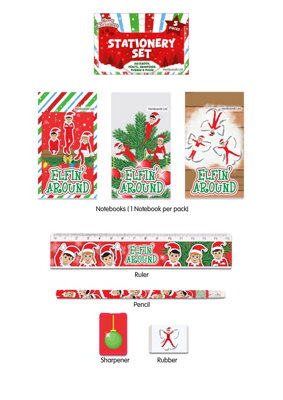 Henbrandt 5 Pieces Elfin Around Christmas Stationery Set from B&Q