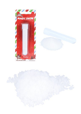 Christmas Magic Snow Tubes 12Cm from B&Q
