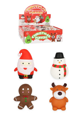 Pack Of 12 Christmas Squeeze Toys from B&Q