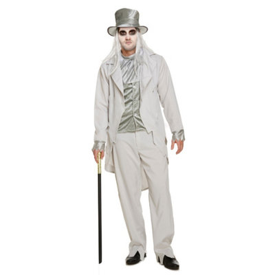  - Zombie Gentleman Halloween Fancy Dress Costume Size M-L