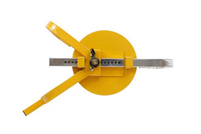B&Q -  TrailerCaravan & Motor Home 8"10" Security Wheel Tyre Lock Clamp