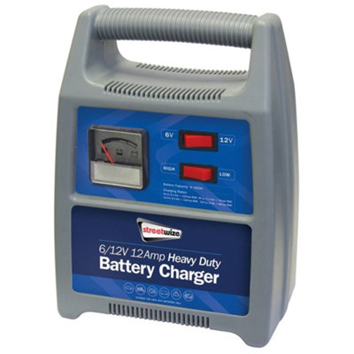 Streetwize  Grey 6/12V 12 Amp Heavy Duty Battery Charger (Analogue, Sports Direct - Image 5