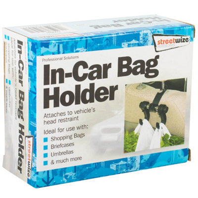 Streetwize In Car Bag Organizer Hook Hanger Hanging Holder Seat Interior Coat