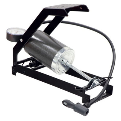Streetwize Car,van,bike Heavy Duty Hi-Performance Single Piston Air Foot Pump from B&Q