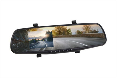 Streetwize 3.5'' Rear View Mirror 1080P Hd Vehicle Camera Video Journey Recorder Dash Cam from B&Q