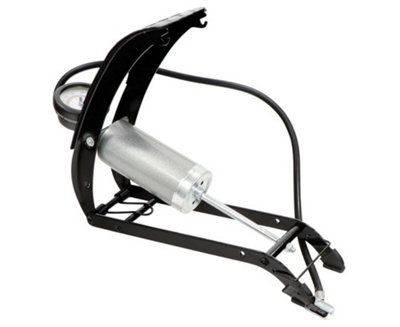 Streetwize Single Barrell Cylinder Pump Air Inflator Car Bicylce Bike Tyre Foot Pump from B&Q