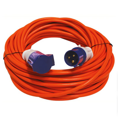 Streetwize LeisurewizeHeavy Duty 230V Caravan Site Extension LeadBright OrangeCamping Mains Hook Up Cable (10 Metre) from B&Q