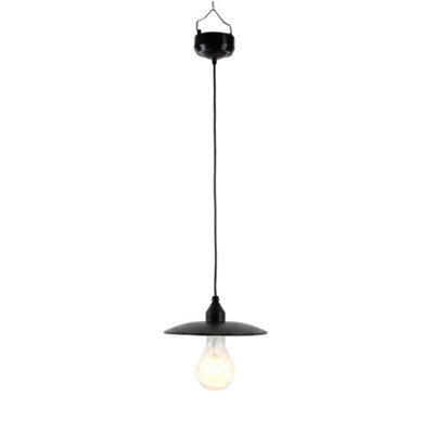 B&Q -  Timeless Hanging Solar Lamp  Vintage Style Hanging Lantern With Warm White Filament Led
