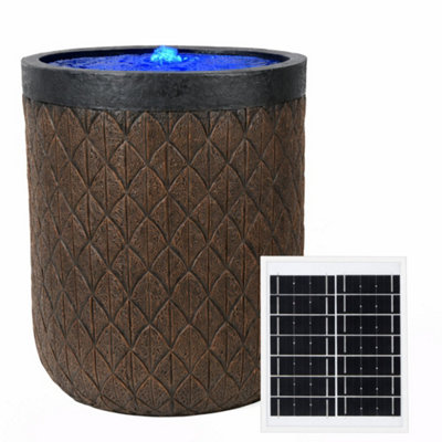 Gardenwize Solar Powered Diamond Weave Solar Water Feature from B&Q