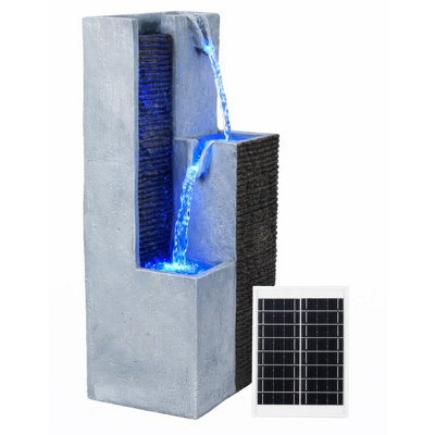B&Q -  Solar Powered Harmony Pillars Solar Water Feature