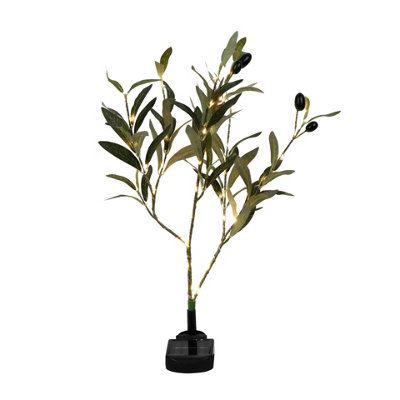 Gardenwize Olive Tree Solar Lights With Warm White Led's from B&Q