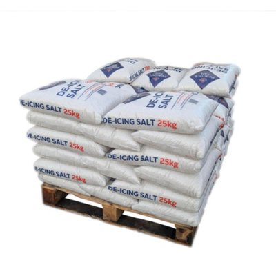 Peacock Salt Peacock De-Icing SaltPallet40 X 25Kg Bags (1000Kg) Rock Salt Grit For Clearing Roads Paths And Driveways from B&Q