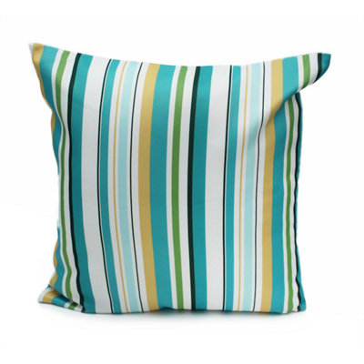 Peggy Wilkins Water Resistant Outdoor Garden Cushion Essence Turquoise from B&Q