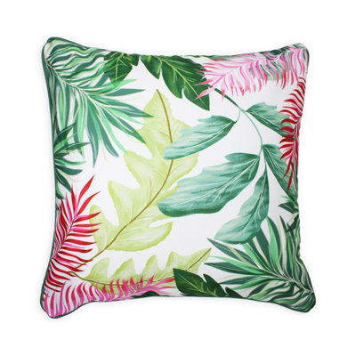 B&Q -  Water Resistant Outdoor Garden Cushion Tropical