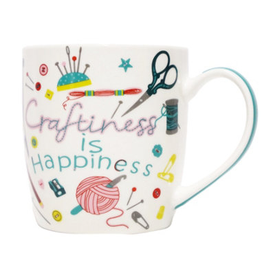 Peggy Wilkins Craftiness Is Happiness Mug from B&Q