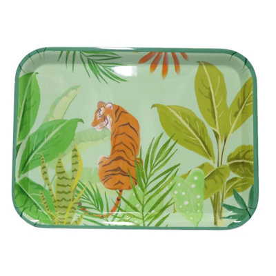 Peggy Wilkins Melamine Small Garden Serving Tray Nepal from B&Q