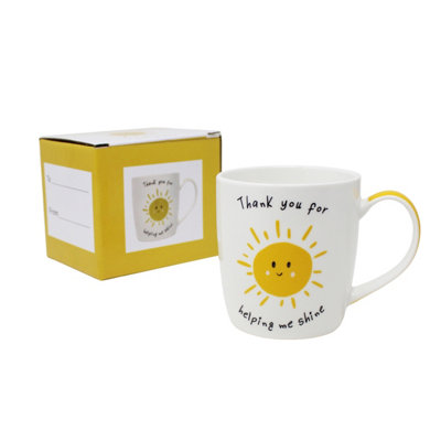 Peggy Wilkins Thank You For Helping Me Shine Teacher Gift Mug from B&Q