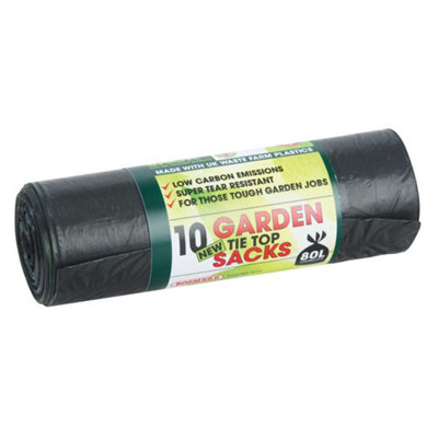 Bosmere Tie Top Garden Sacks 80L 10 Pack from B&Q