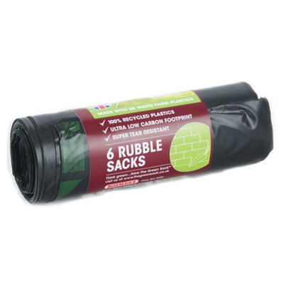 Bosmere Plain Top Rubble Sacks 45L 6 Pack from B&Q