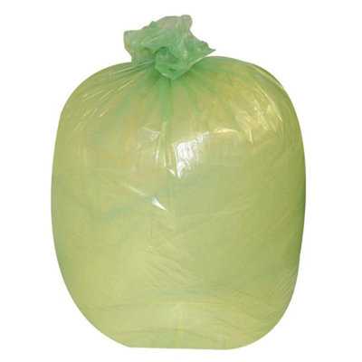 200X Jantex Refuse Rubbish Sacks Waste Bin Bags Green 380X290X180mm from B&Q