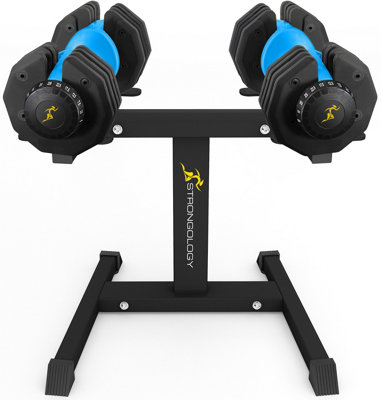 Strongology Urban25 - Adjustable Smart Dumbbell Set - 2.5-25kg - Blue - Steel - Image 5