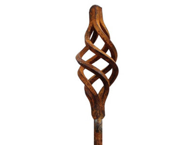Garden Pride Rusty Metal Spiral Garden StakeLargePack Of 3Raw Steel Designed To Rust from B&Q